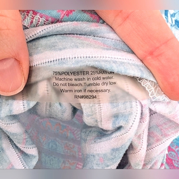 Onque Casuals 3XL Multicolor Patterned Top - Picture 4 of 4